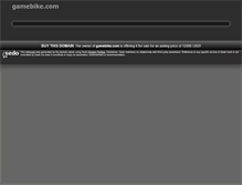 Tablet Screenshot of gamebike.com
